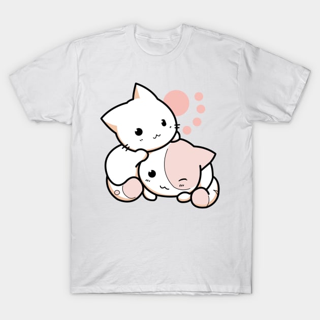 Couple Cats Cute T-Shirt by oneskyoneland